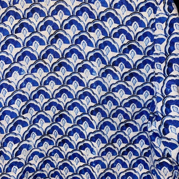 Sigrid Olsen Womens Blouse Pant Set Size Large Blue 3/4 Sleeve Pure Linen New - Picture 3 of 7